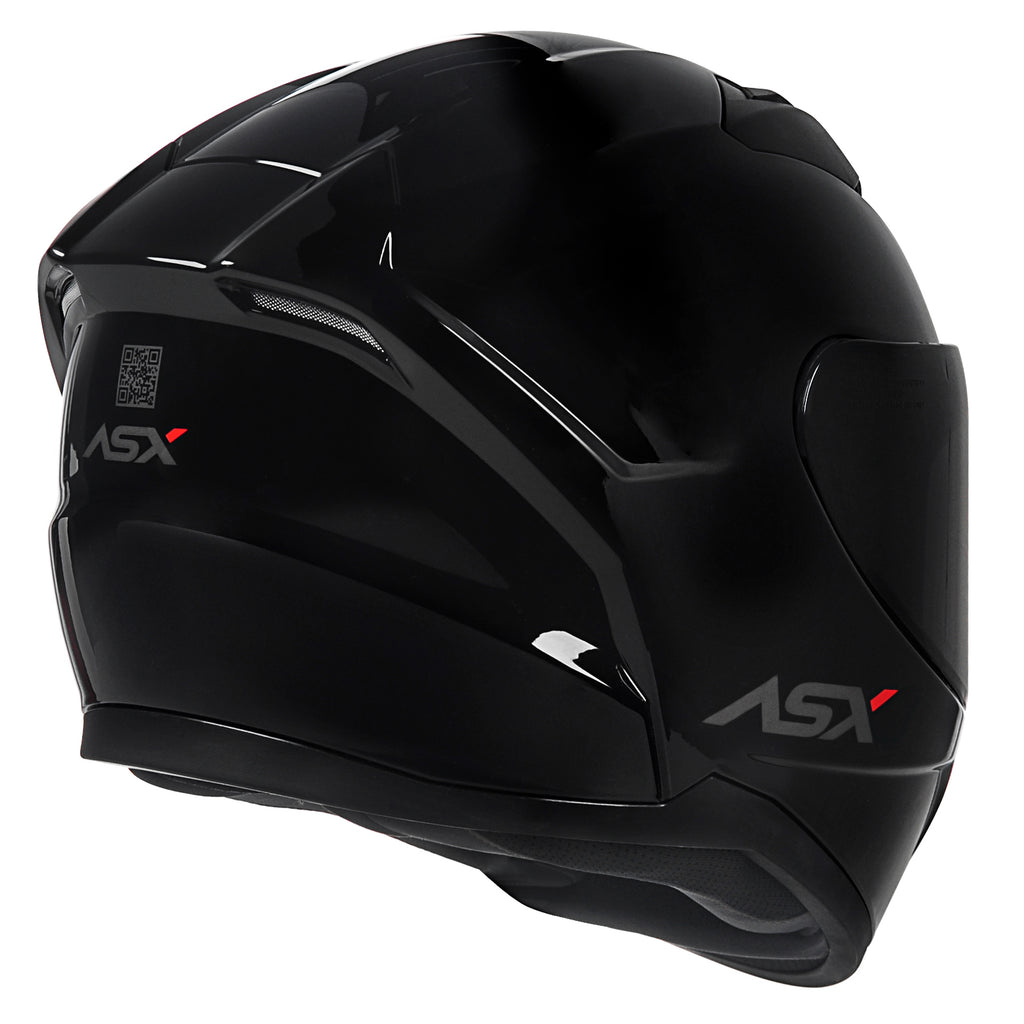 Capacete ASX City Solid Brilho Preto Grafite