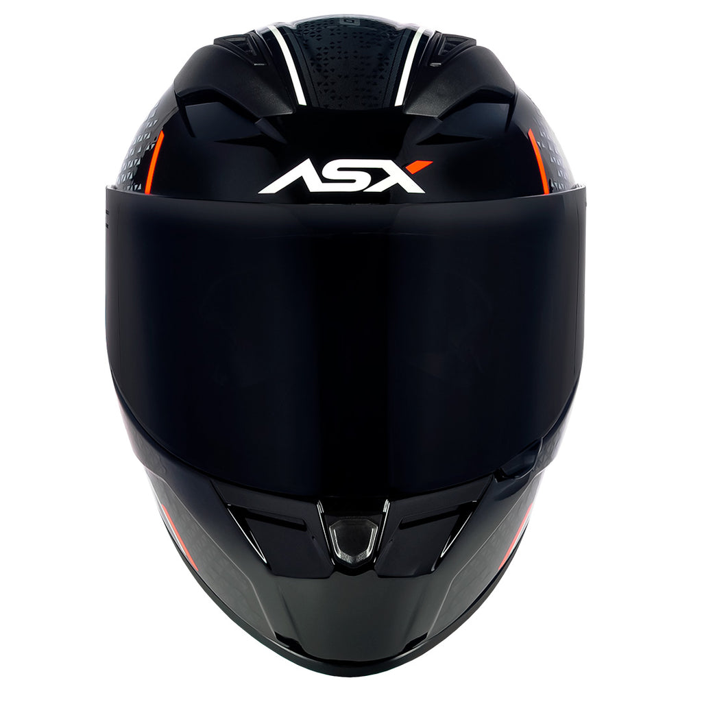 Capacete ASX City Storm Brilho Preto/Cinza/Vermelho
