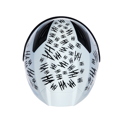 Capacete ASX City Fun Brilho Branco/Preto