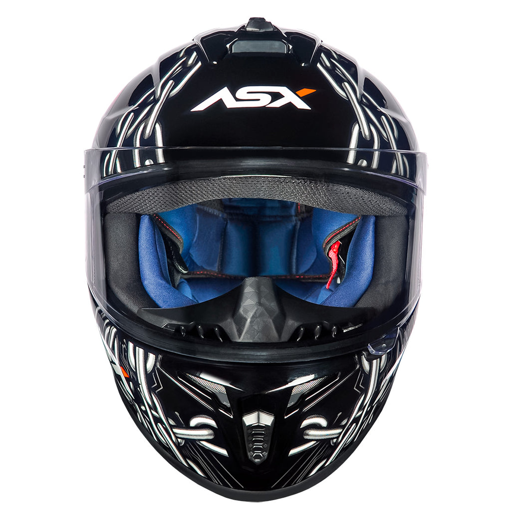 Capacete ASX draken Bull Cyber Brilho Preto/rosa