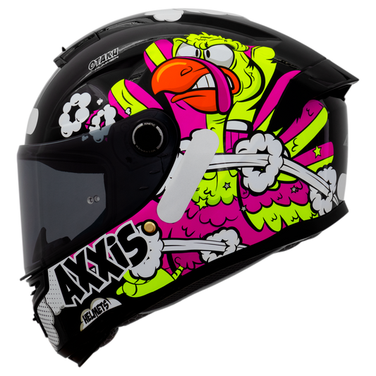 Capacete Axxis Hummer Otaku C8 Preto Brilho