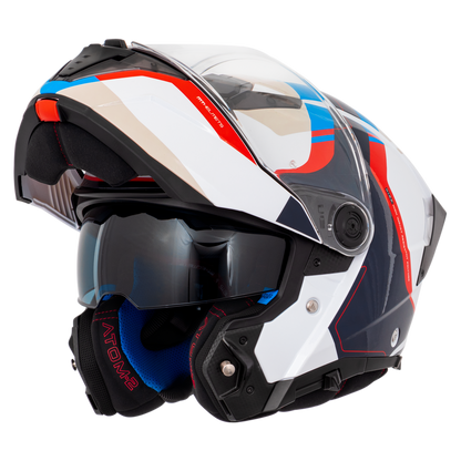 Capacete Mt Helmets Atom 2 SV Emalla C7 Branco Brilho