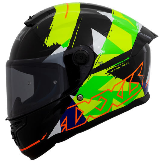 Capacete Axxis Hummer Monti B13 Amarelo Flourescente Brilho