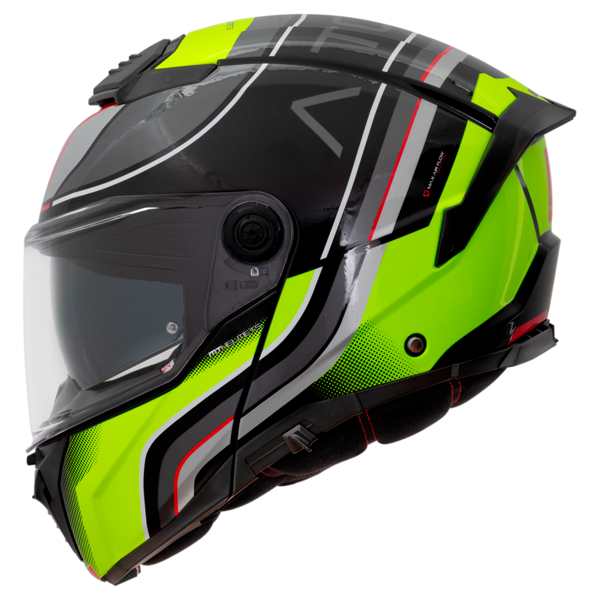 Capacete Mt Helmets Atom 2 SV Xenom B3 Amarelo Fluorescente