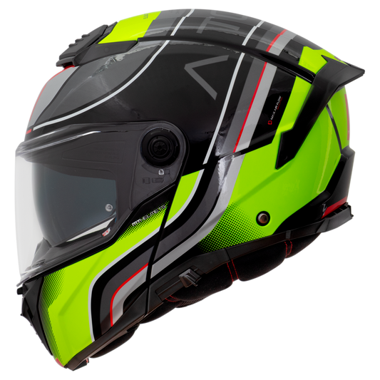 Capacete Mt Helmets Atom 2 SV Xenom B3 Amarelo Fluorescente