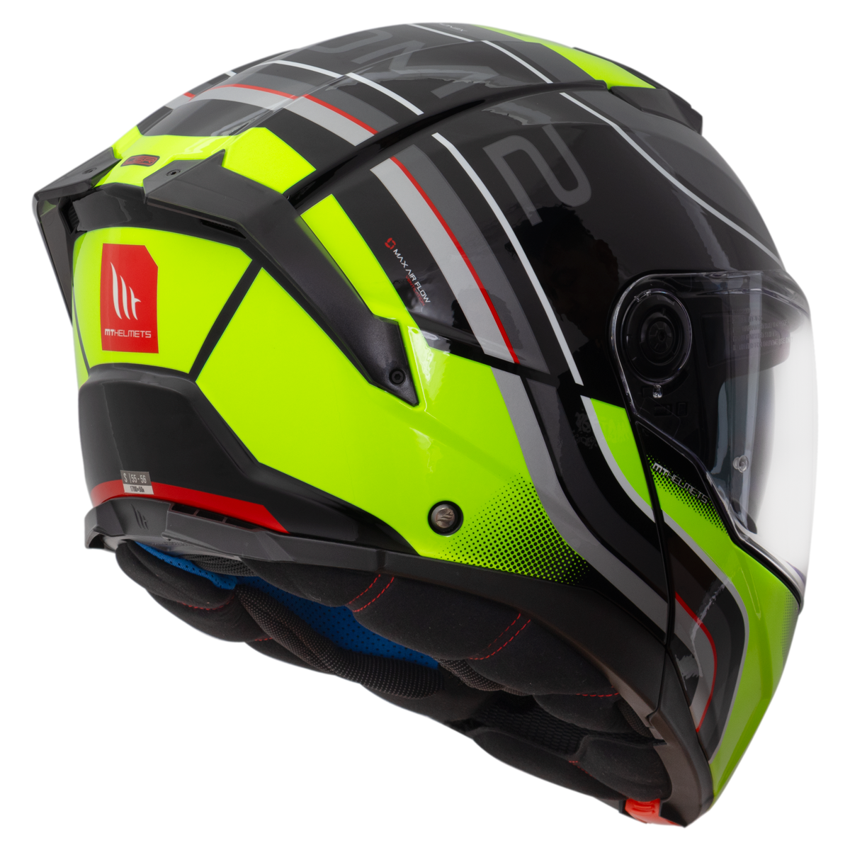 Capacete Mt Helmets Atom 2 SV Xenom B3 Amarelo Fluorescente