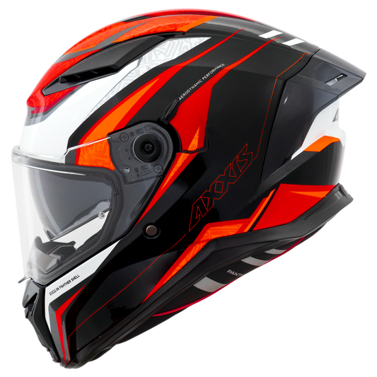 Capacete Axxis Panther Sv Thorn B5 Vermelho Brilho