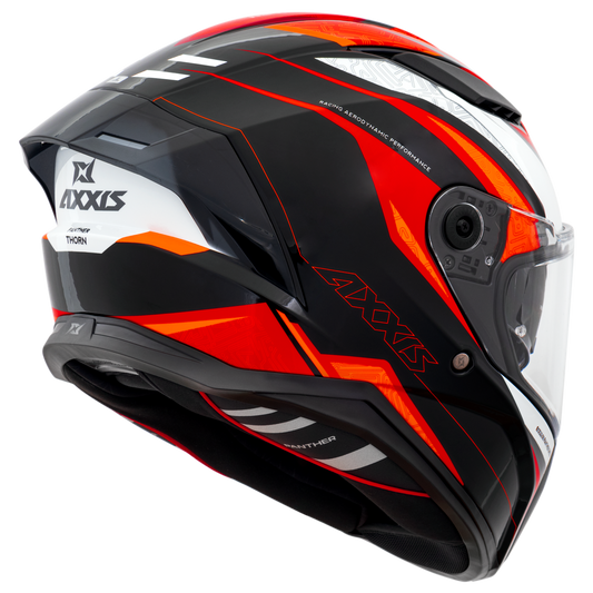 Capacete Axxis Panther Sv Thorn B5 Vermelho Brilho