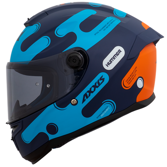 Capacete Axxis Hummer Liquer C7 Azul Matte