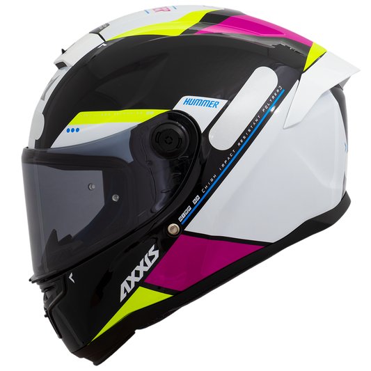 Capacete Axxis Hummer Mir E8 Preto Brilho