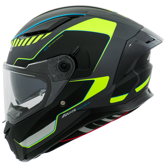 Capacete Axxis Panther Sv Gale B3 Amarelo Flourescente Matte
