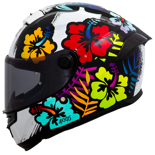 Capacete Axxis Hummer Cassia A0 Branco Perolado Brilho