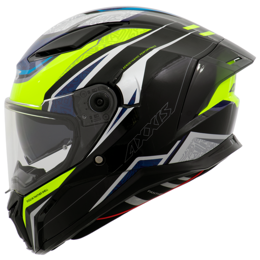 Capacete Axxis Panther Sv Thorn B3 Amarelo Flourescente Brilho