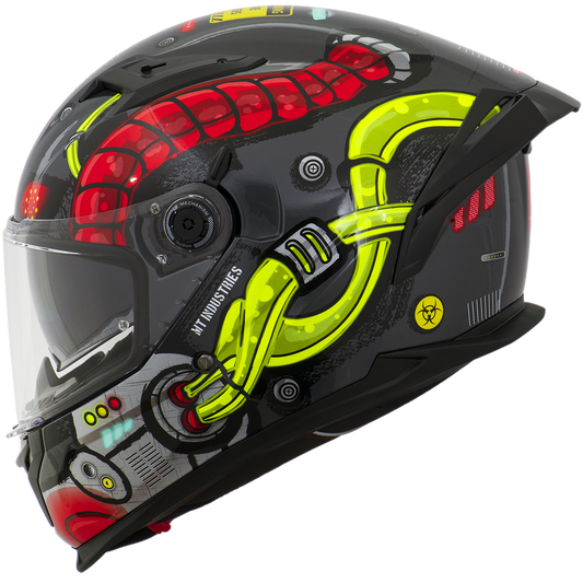 Capacete Mt Helmets Braker SV Bersin A3 Cinza Brilho