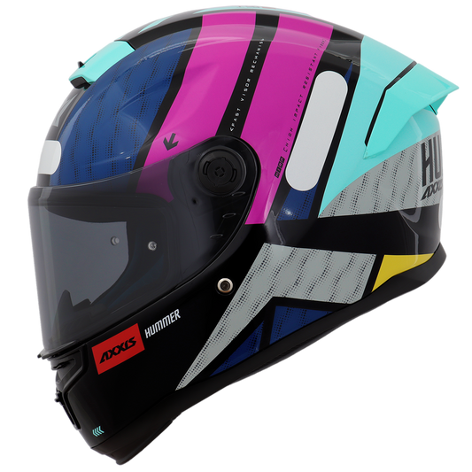 Capacete Axxis Hummer Flex E8 Rosa Flourescente Brilho