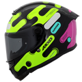 Capacete Axxis Hummer Liquer B13 Amarelo Flourescente Brilho