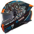 Capacete Axxis Hawk Evo Sv Lets Ride B7 Azul Matte