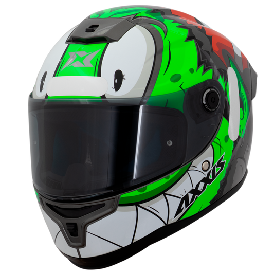 Capacete Axxis Hummer Melkor D6 Verde Brilho