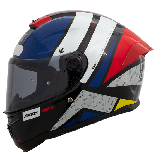 Capacete Axxis Hummer Flex E0 Branco Brilho