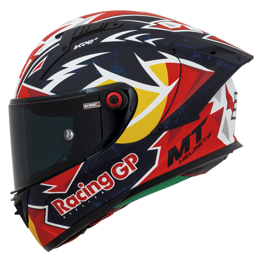 Capacete Mt Helmets Kre+S Fim Pedro Acosta A7 Azul Matte