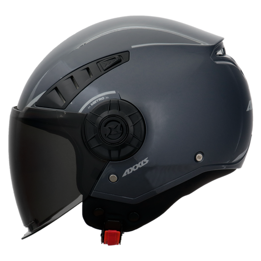 Capacete Axxis Metro Solid A2 Titanium Brilho