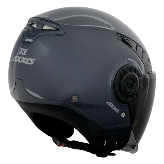 Capacete Axxis Metro Solid A2 Titanium Brilho