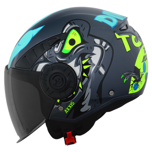 Capacete Axxis Metro Dinotoon C2 Verde Brilho