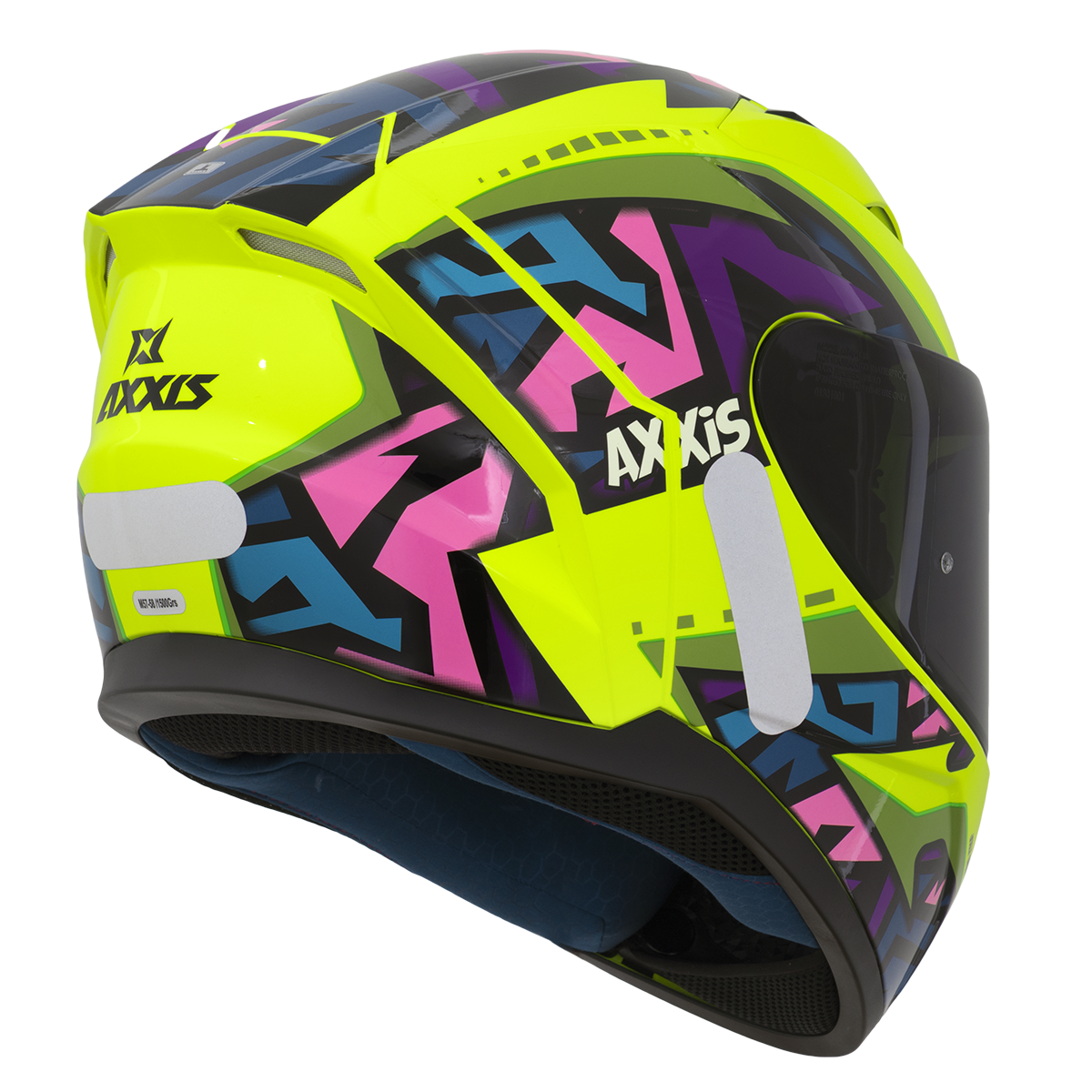 Capacete Axxis Segment Jolly C3 Amarelo Flourecente Brilho
