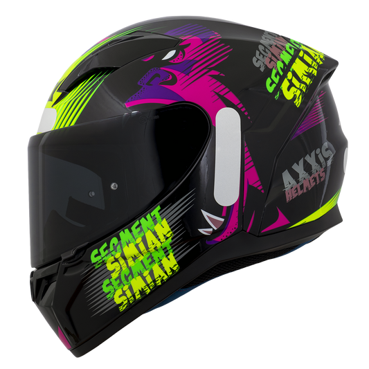 Capacete Axxis Segment Simian B13 Amarelo Flourescente Brilho