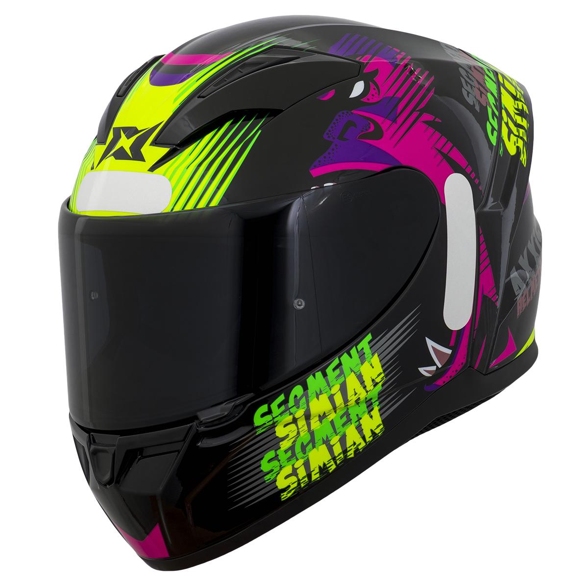 Capacete Axxis Segment Simian B13 Amarelo Flourescente Brilho