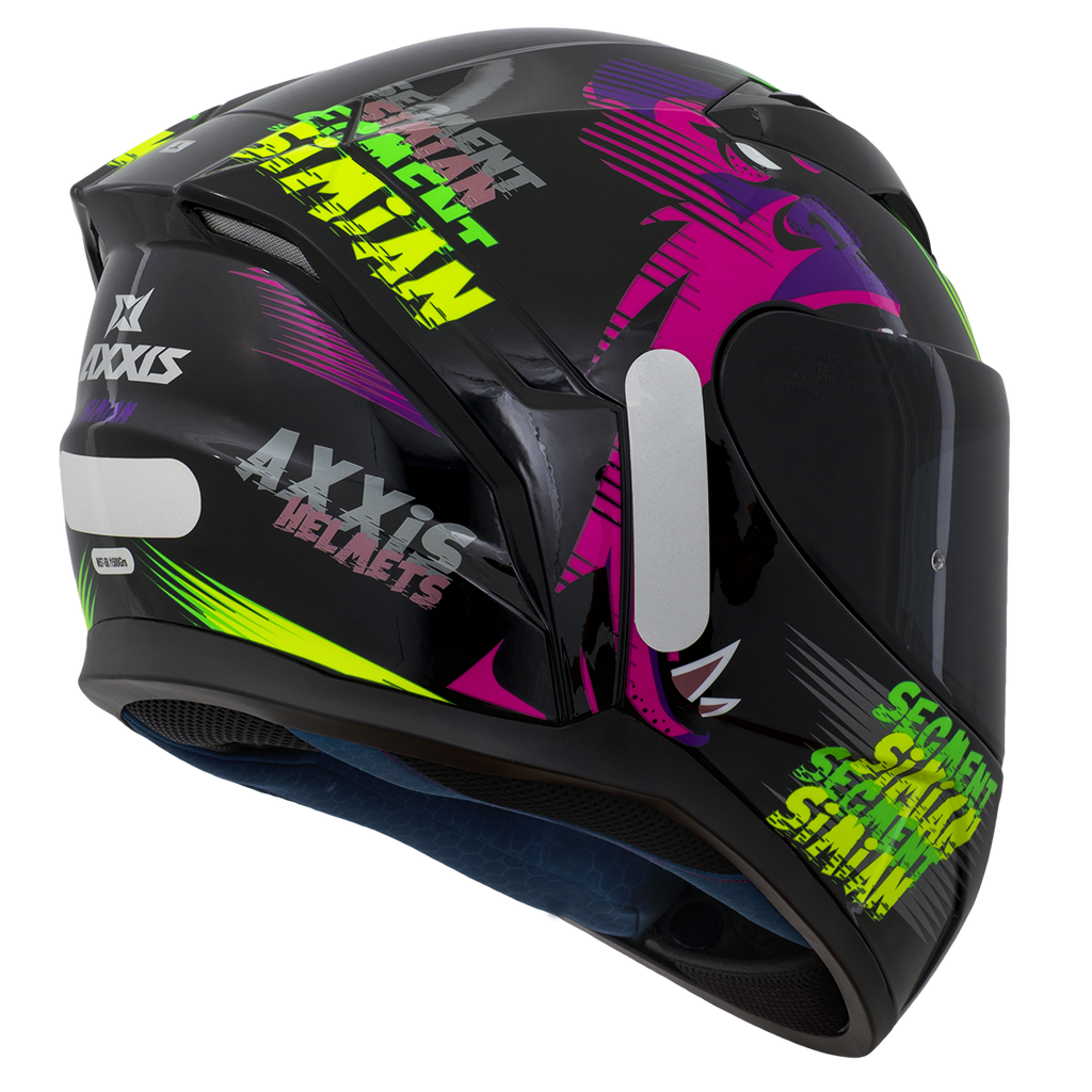 Capacete Axxis Segment Simian B13 Amarelo Flourescente Brilho