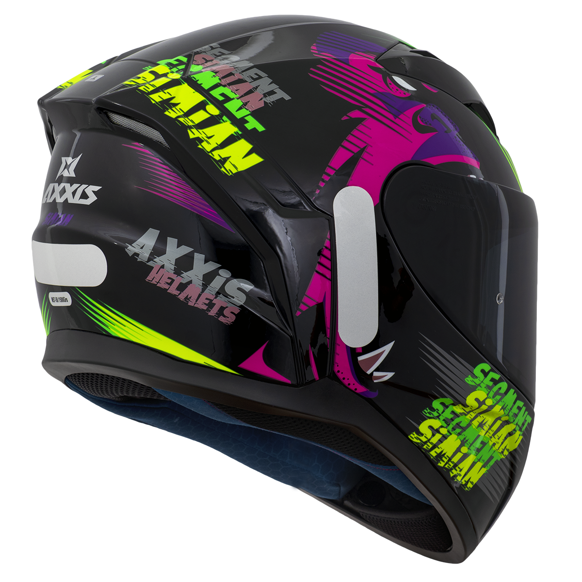 Capacete Axxis Segment Simian B13 Amarelo Flourescente Brilho