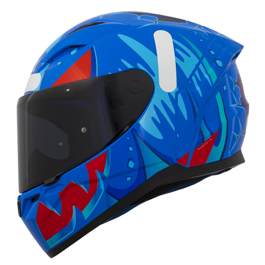 Capacete Axxis Segment Pumpkin C7 Azul Brilho
