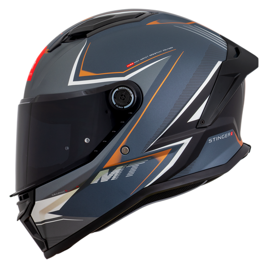 Capacete Mt Helmets Stinger 2 Sr C2 Cinza Matte