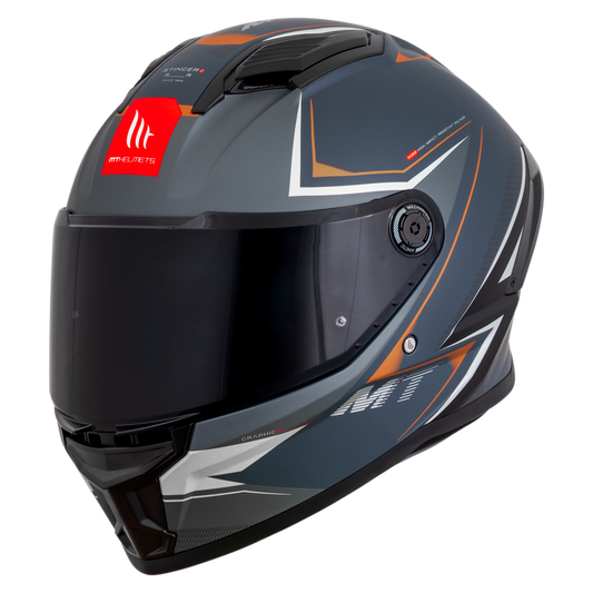 Capacete Mt Helmets Stinger 2 Sr C2 Cinza Matte