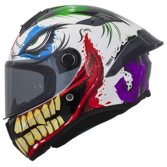 Capacete Mt Helmets Targo S Joke A5 Branco Brilho