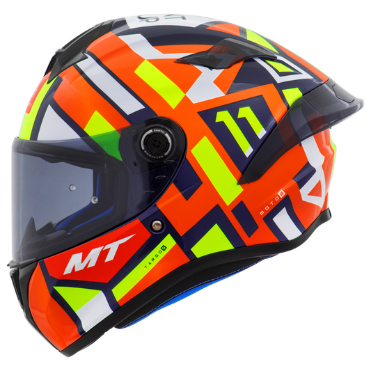 Capacete Mt Helmets Targo S Replica Sergio Garcia 2023 C4 Brilho