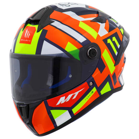 Capacete Mt Helmets Targo S Replica Sergio Garcia 2023 C4 Brilho