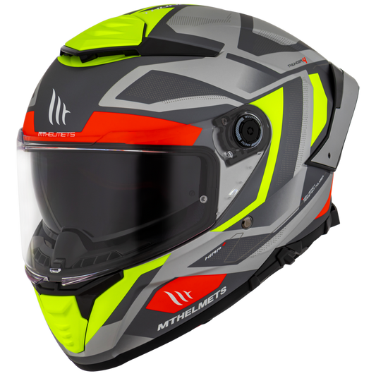 Capacete Mt Helmets Thunder 4 SV LabyrinthB5 Prata Matte