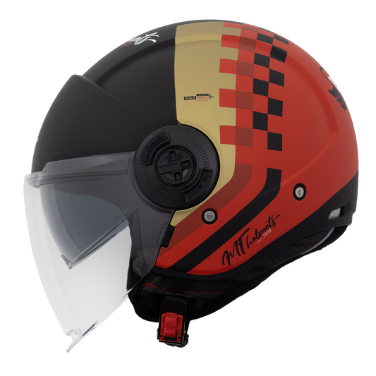 Capacete Mt Helmets Viale SV California D5 Vermelho matte