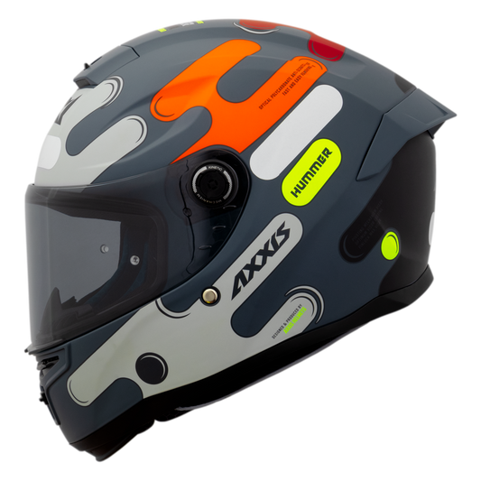 Capacete Axxis Hummer Liquer C14 Cinza Matte