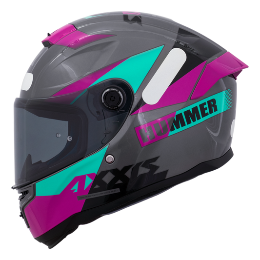 Capacete Axxis Hummer Quo C9 Rosa Brilho 01