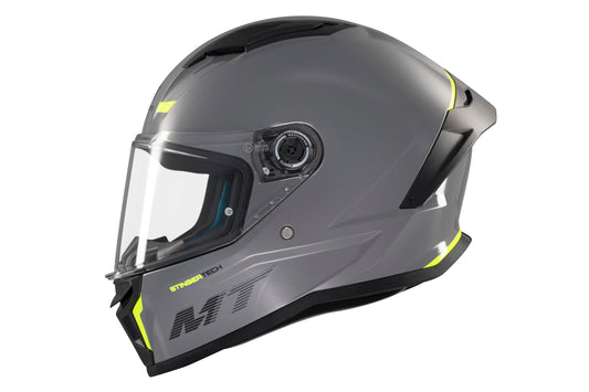 Capacete Mt Helmets Stinger 2 Solid A12 Cinza Brilho