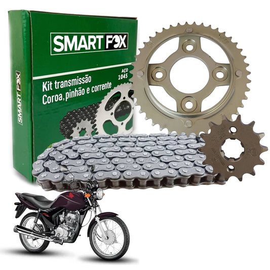 Kit Relação Transmissão Cg 125 Fan 2009-2013