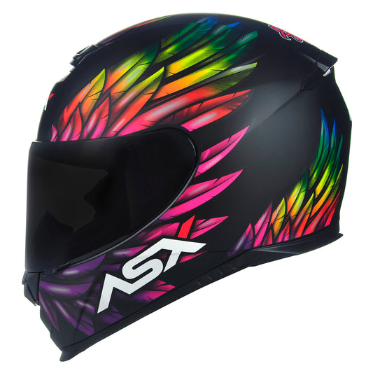 Capacete ASX Eagle Vibes Fosco Preto Color