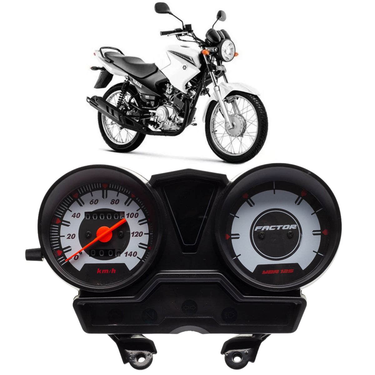 PAINEL COMPLETO VELOCIMETRO YBR FACTOR 125 K1 2014 2015 2016