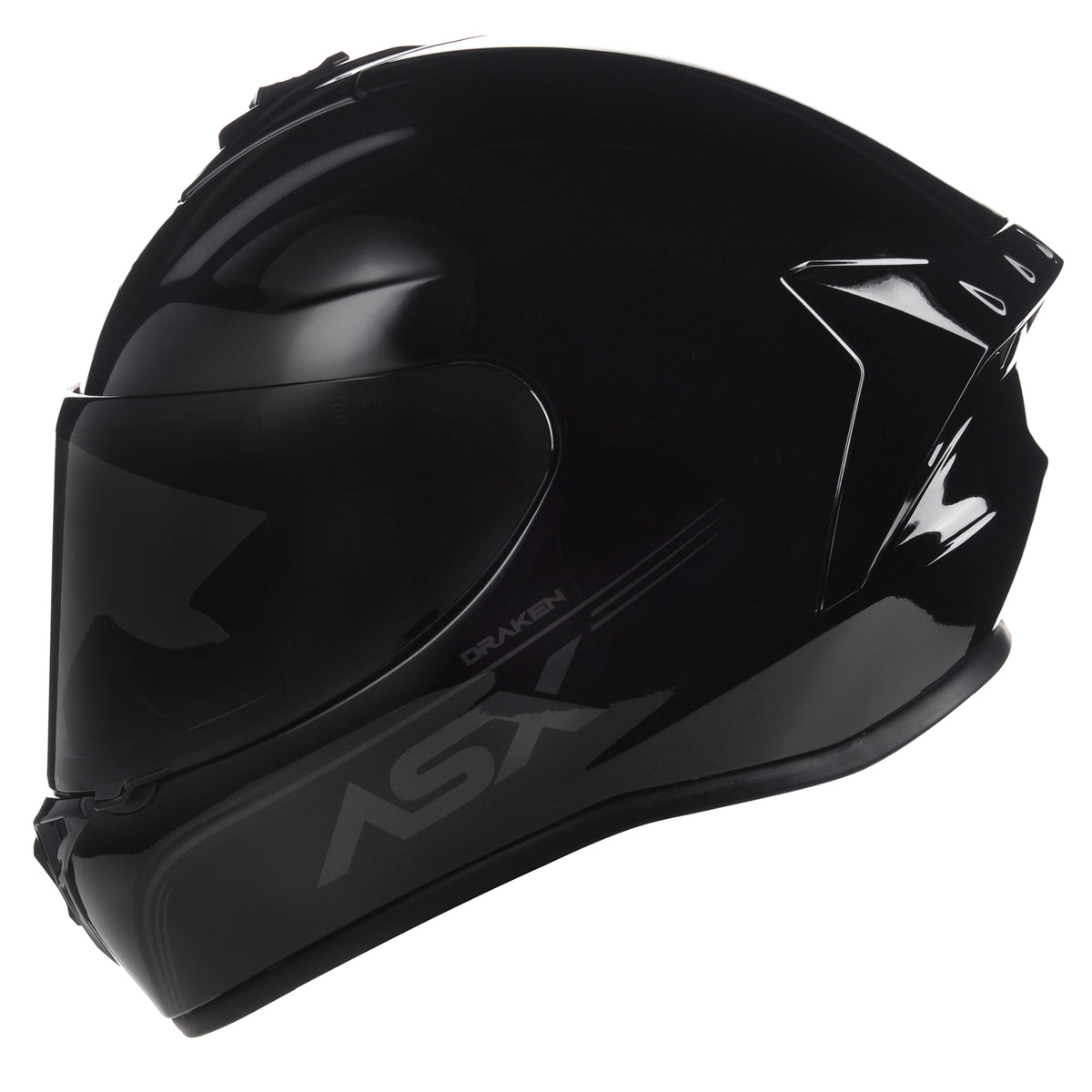 Capacete ASX draken Solid Brilho Preto