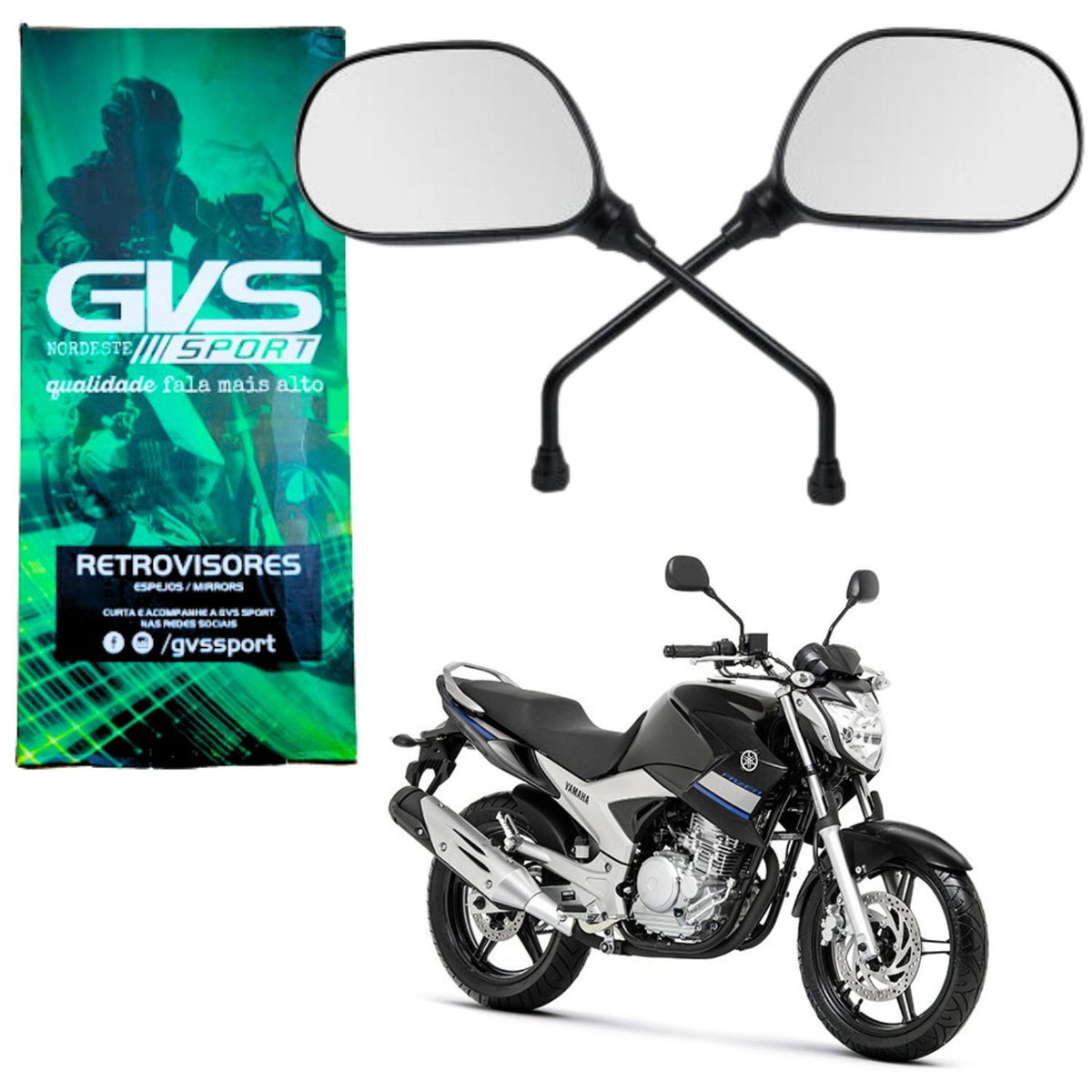 RETROVISOR GVS FAZER 250 2007-2014 / TENERE 250 LANDER 250 2011-2018