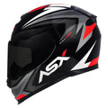 Capacete ASX Eagle Street Brilho Preto/Grafite/Branco