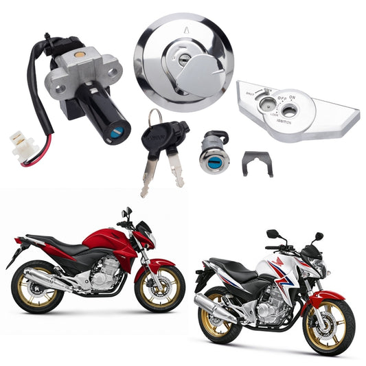 KIT CONJUNTO TRAVAS CHAVE IGNIÇÃO CB 300R 2009-2015